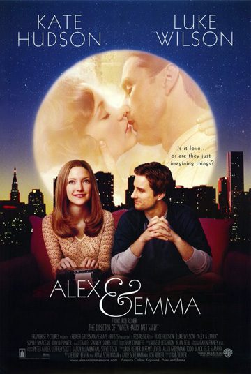 Alex & Emma movie cover design