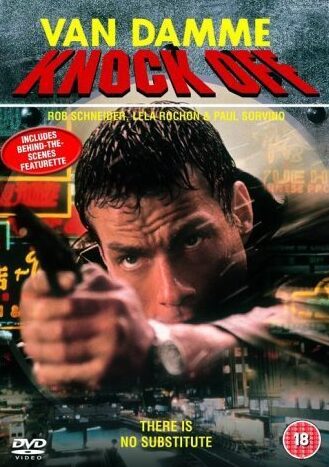 Dramatic action film poster with gun