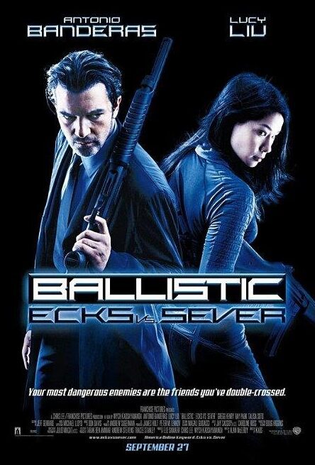 Intense action duo on movie cover