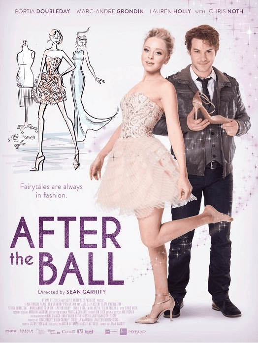 Fashion-themed movie poster with elegant couple